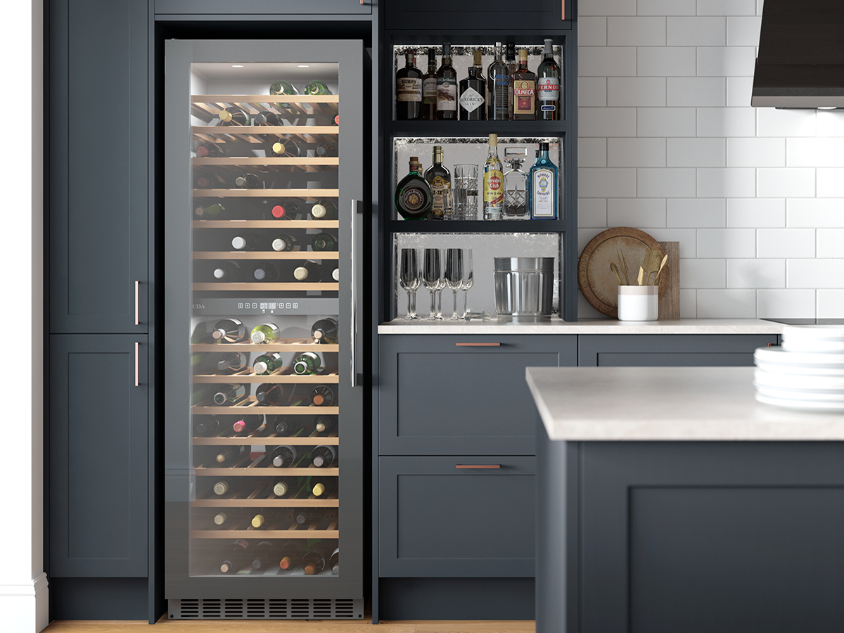 refrigerator wine cooler kitchen design